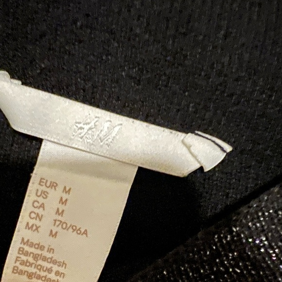 H&M Mock-neck Sweater w/ Silver Sparkles - Picture 4 of 8